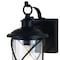 Vaxcel Adams 1 Light Black Dusk to Dawn Outdoor Wall Lantern Clear Glass T0633 - alternate 10